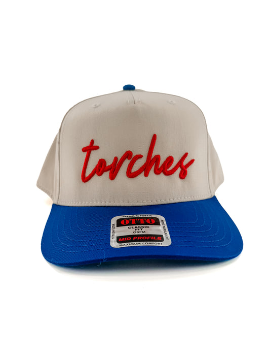 Torches Script 3-D Embroidered Hat