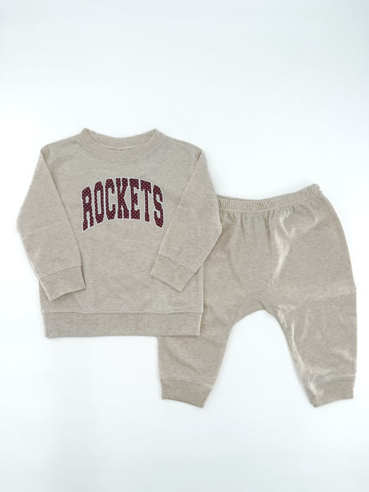Kids - Rockets Polka Dot Jogger Set