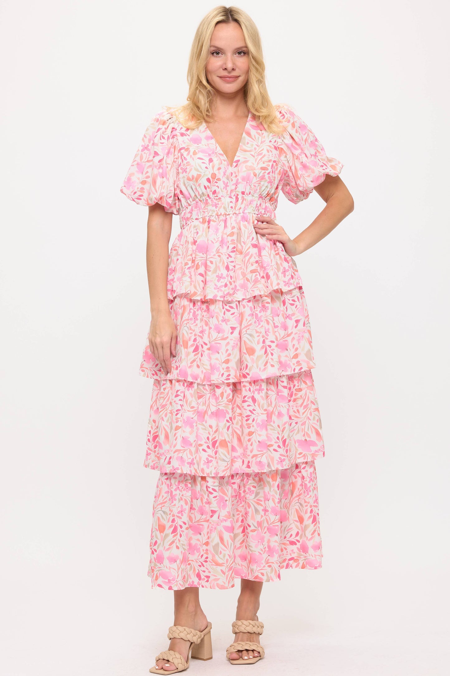 Floral Ruffled Dress