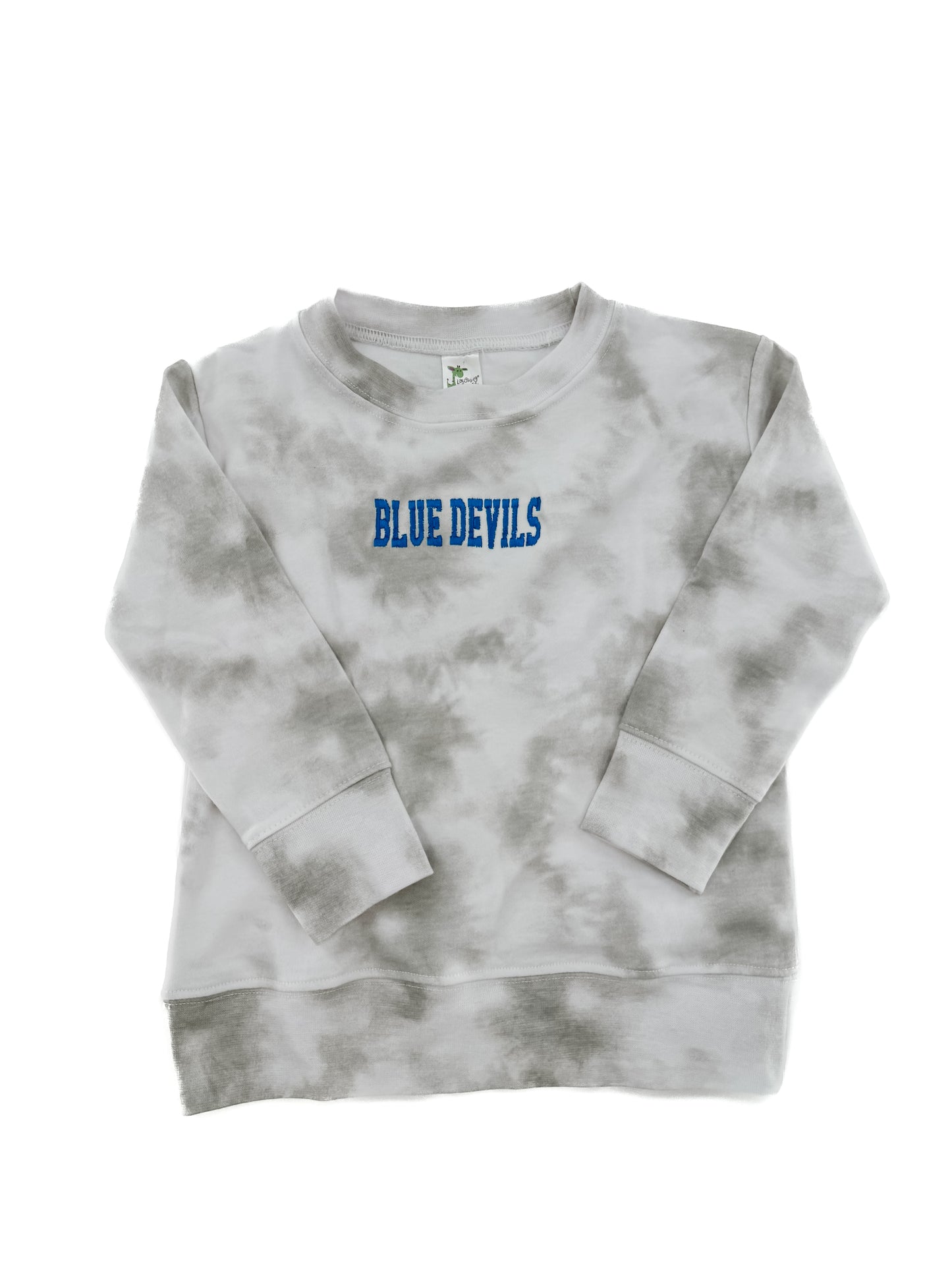 Kids - Blue Devils Embroidered Marble Tee