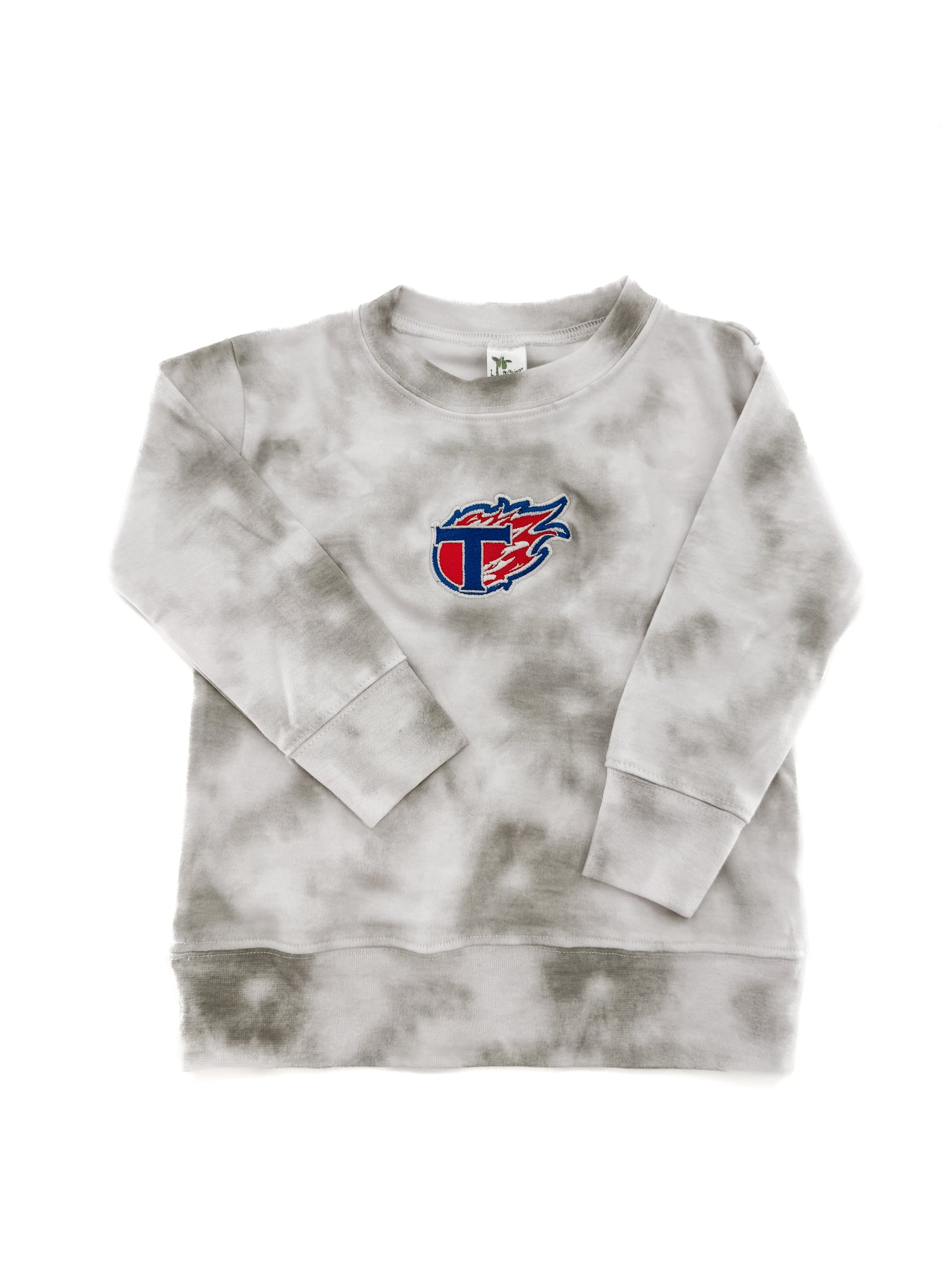 Kids - Torches Embroidered Marble Tee