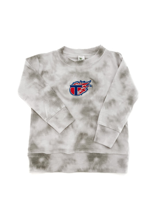Kids - Torches Embroidered Marble Tee