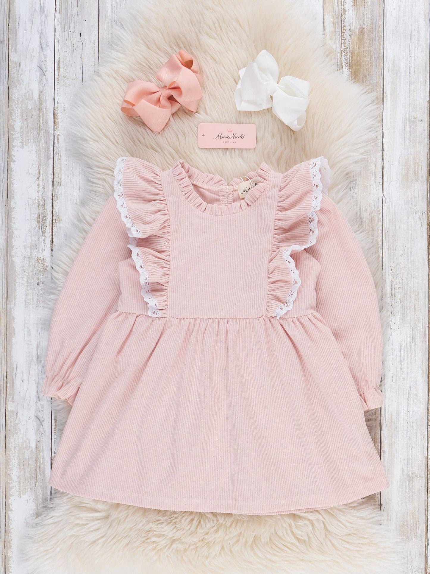 Blossom Belle Corduroy Ruffle Dress