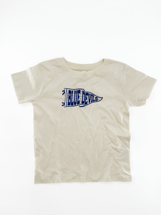 Blue Devils Checkered Pennant Tee