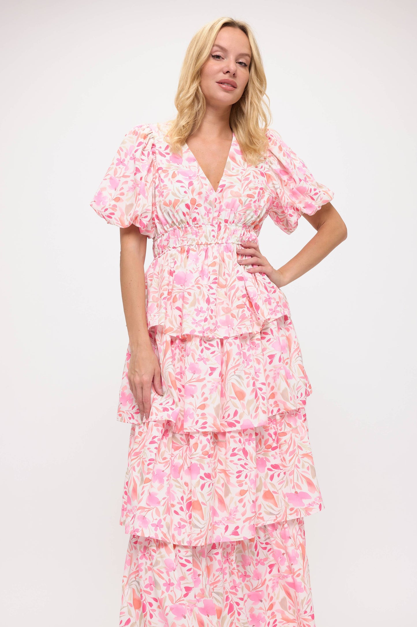 Floral Ruffled Dress