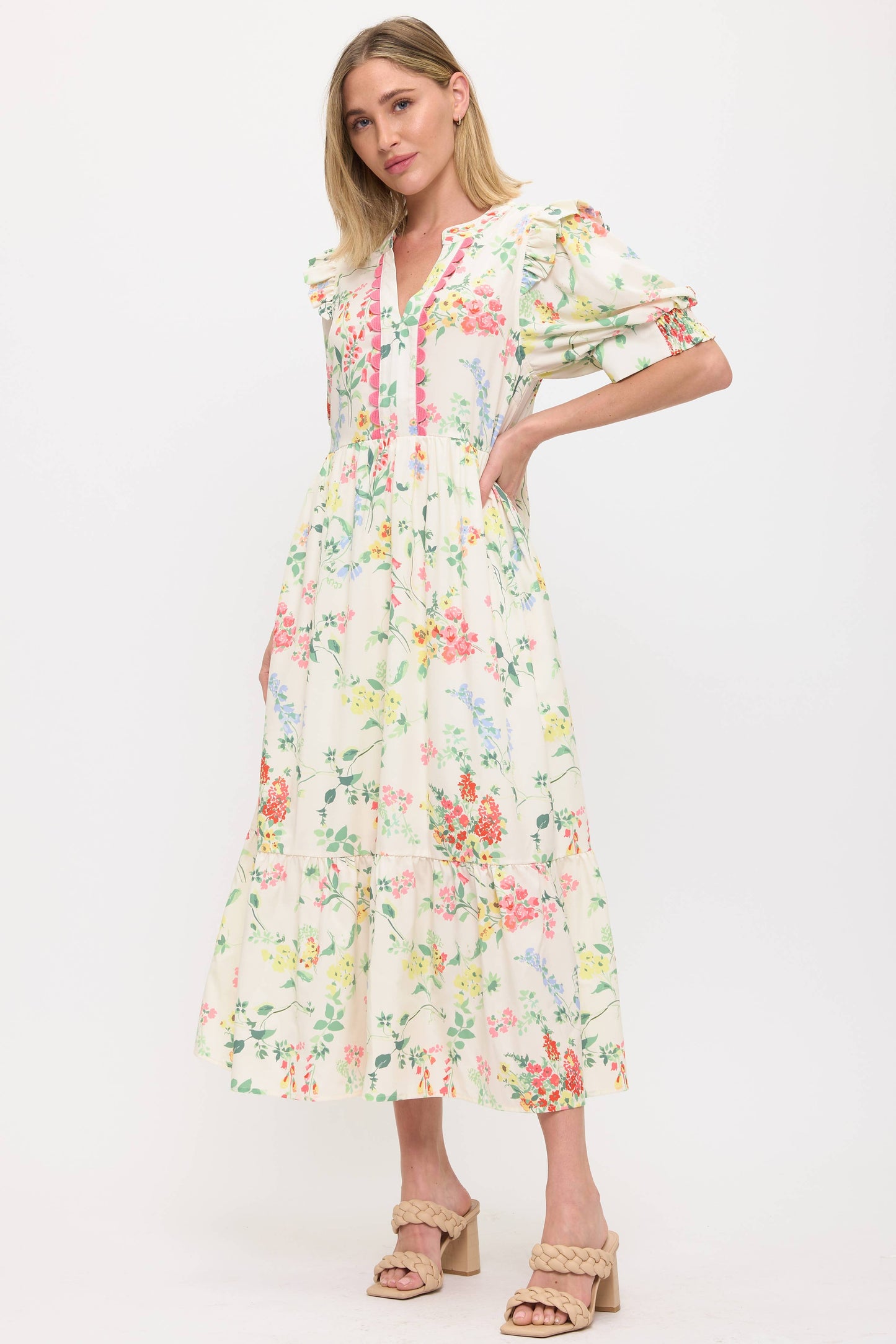 Floral Tiered Dress