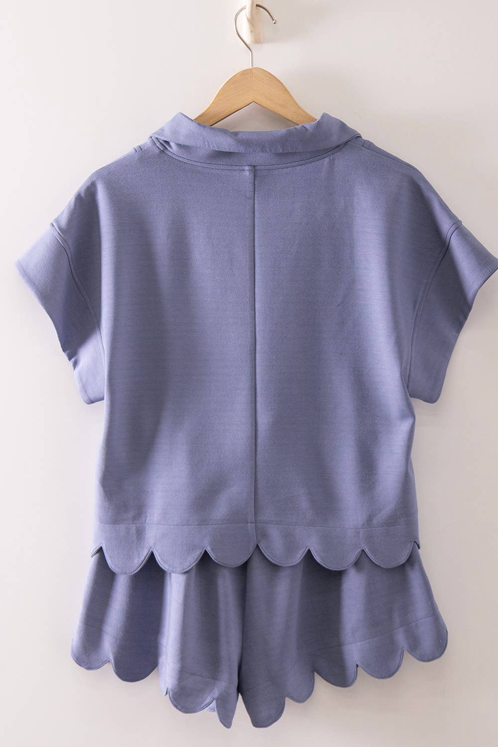 Scallop Shorts Set