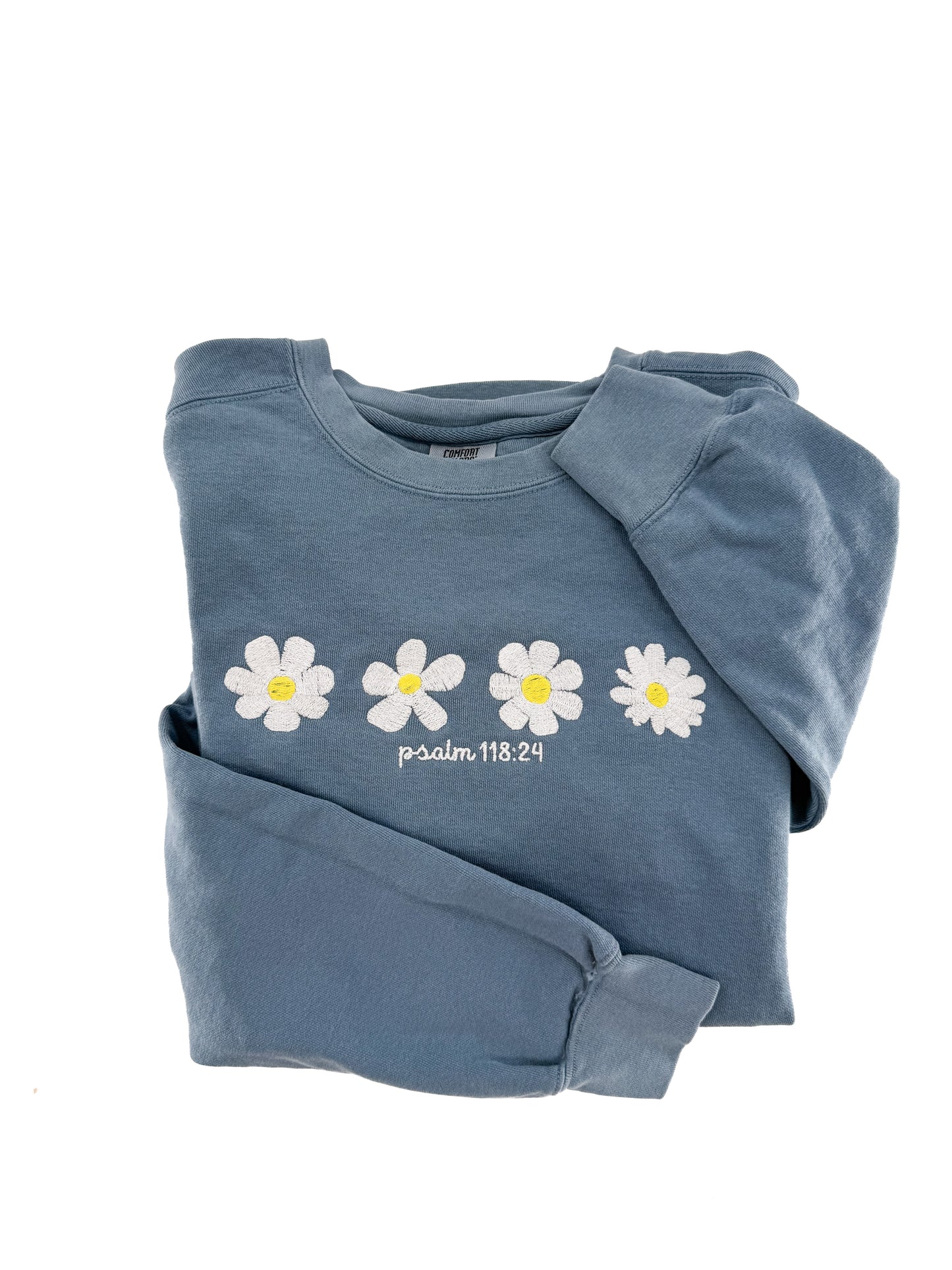 Psalm 118:24 Embroidered Sweatshirt