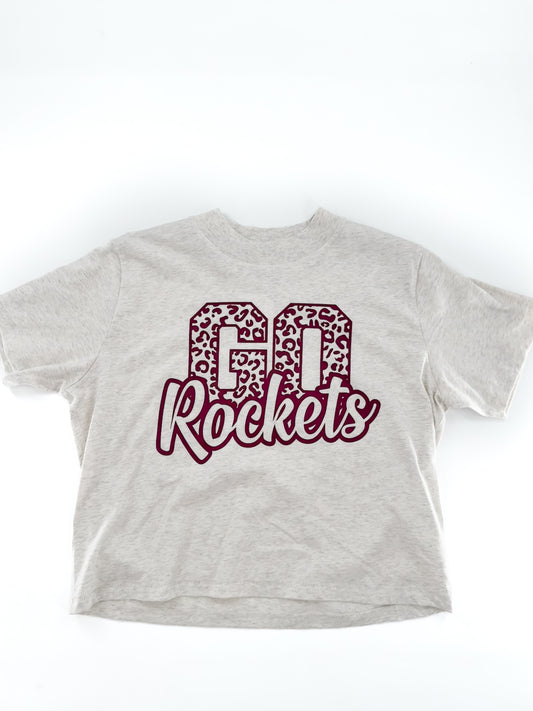 GO Rockets Cropped Tee