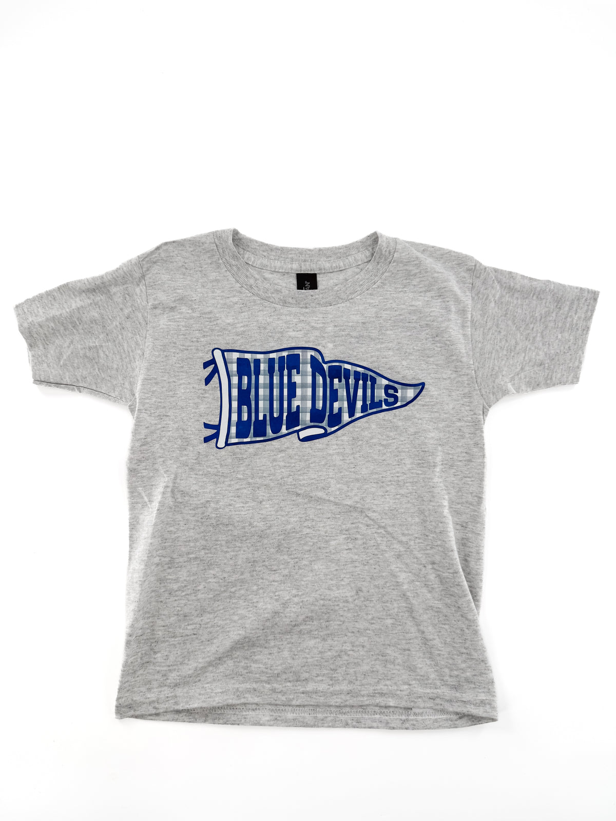 Kids - Blue Devils Checkered Pennant Tee