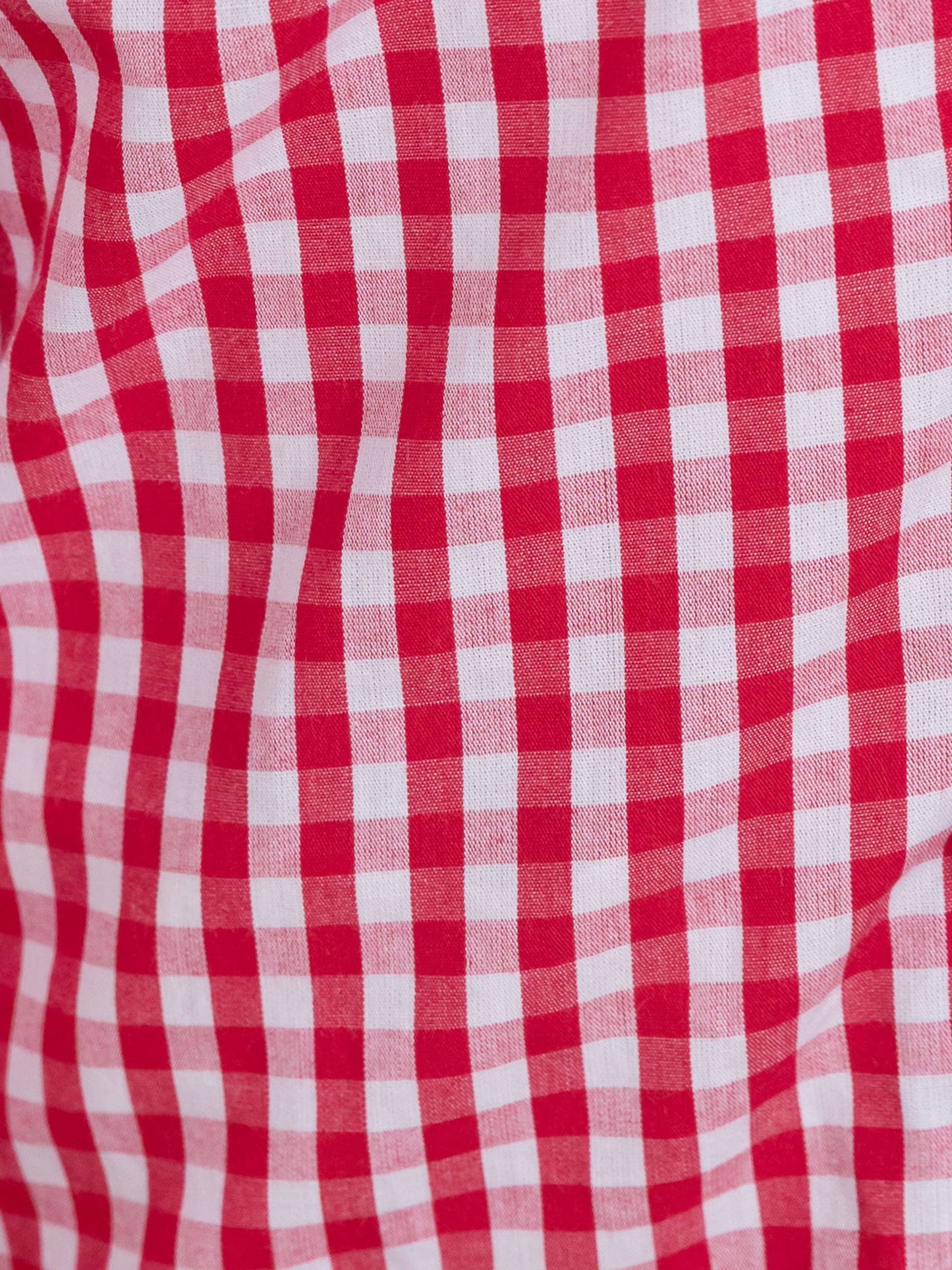 Boys Classic Red Gingham Short Sleeve Button Down Shirt