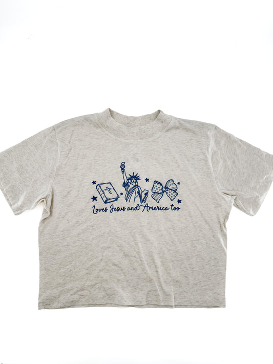 Loves Jesus and America Tee