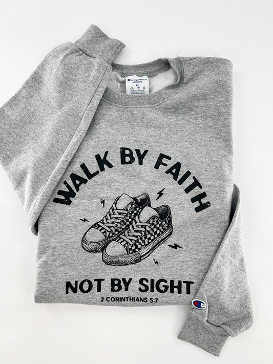 Walk by Faith  - Black Sneaker Design