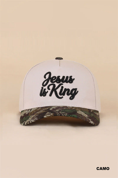 Jesus Is King Two Tone Hat