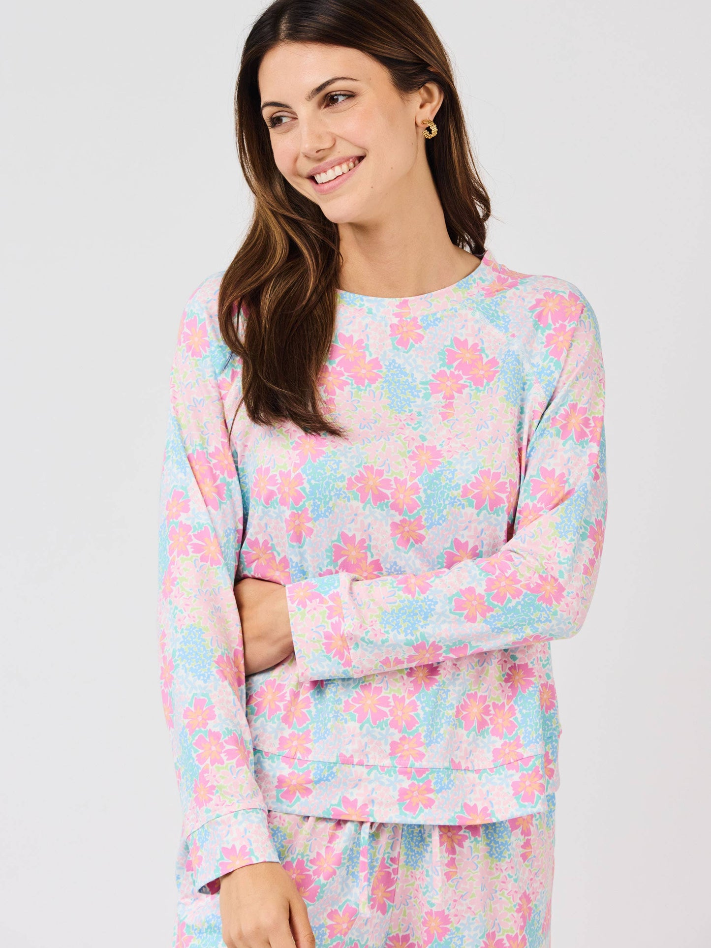 Women's Annie Pajama Shorts Set | Primrose Path Multi