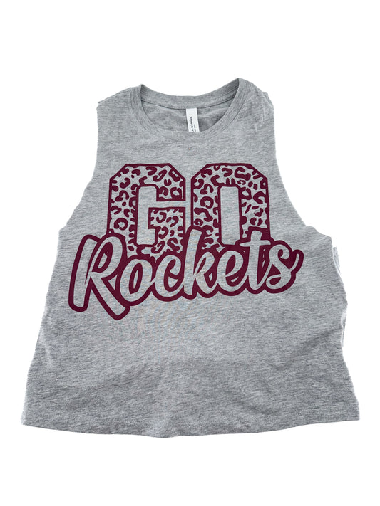 GO Rockets Cropped Racer Back Tank