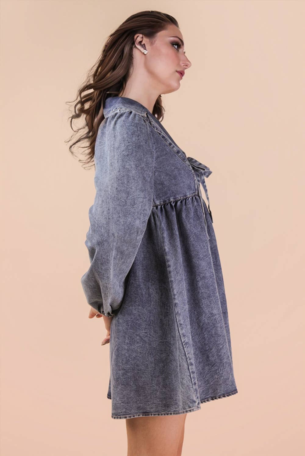 Washed Denim Dress