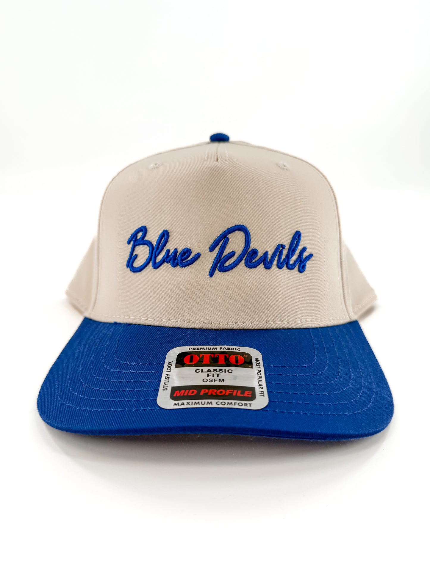 Blue Devils Script 3-D Embroidered Hat