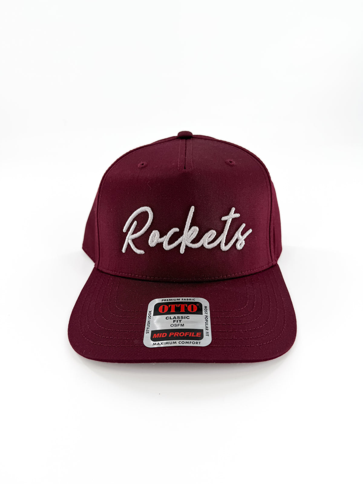 Rockets Script 3-D Embroidered Hat