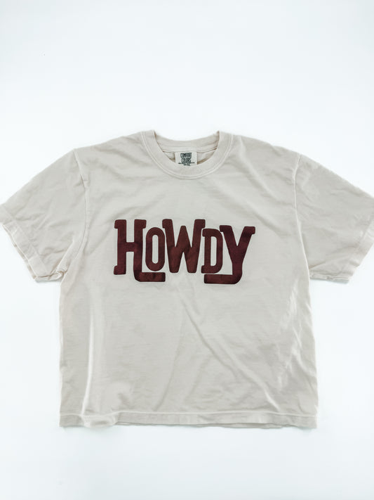 HOWDY Cropped Tee