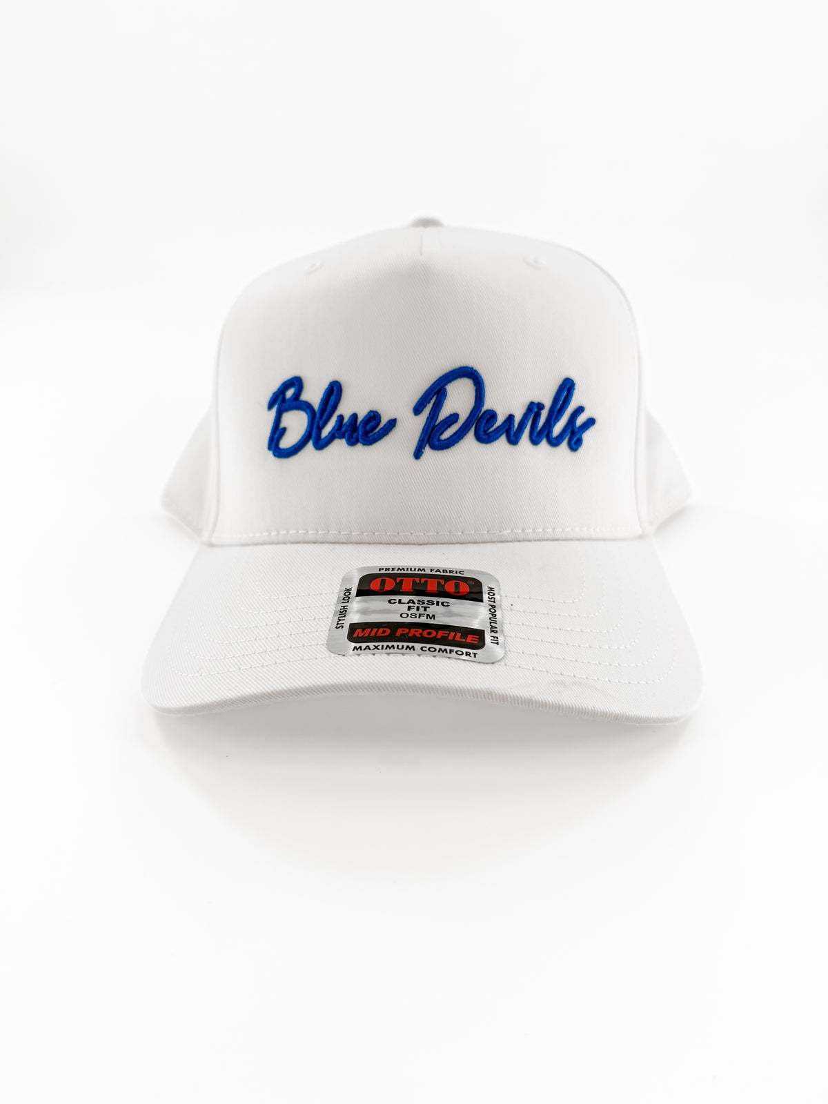 Blue Devils Script 3-D Embroidered Hat