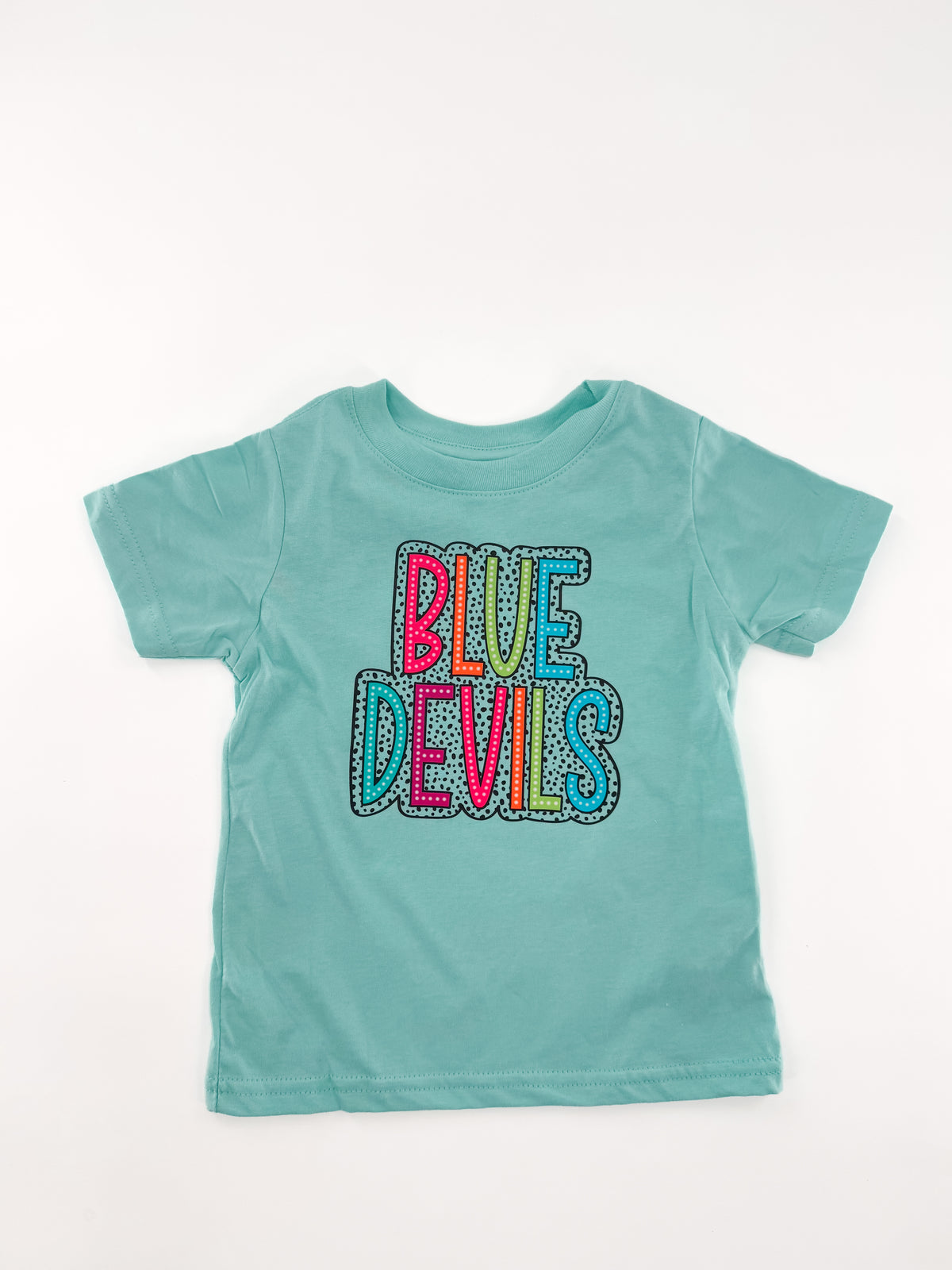 Kids - Blue Devils Neon Polka Dot Tee