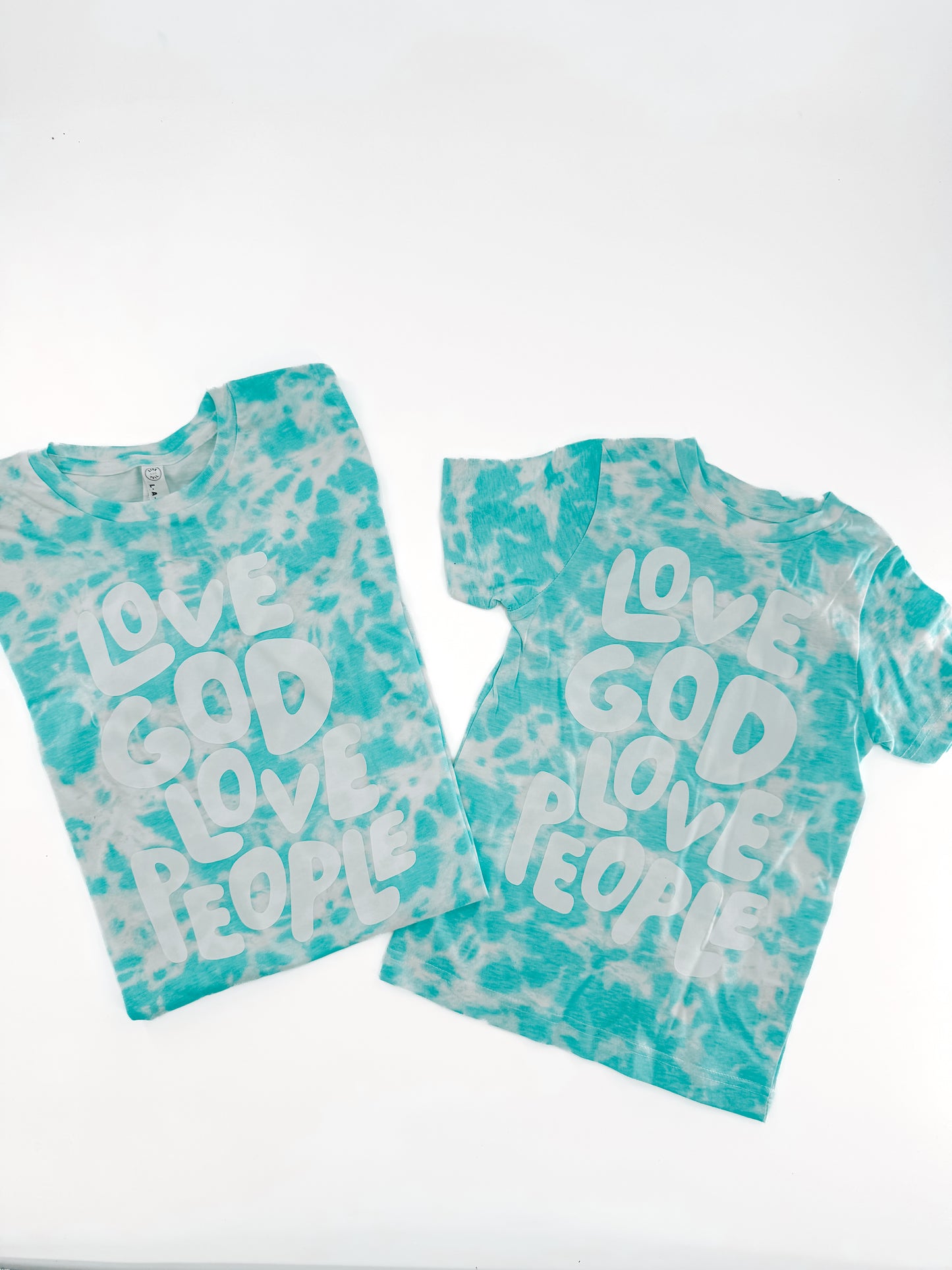Love God Love People Bubble Letters Tee