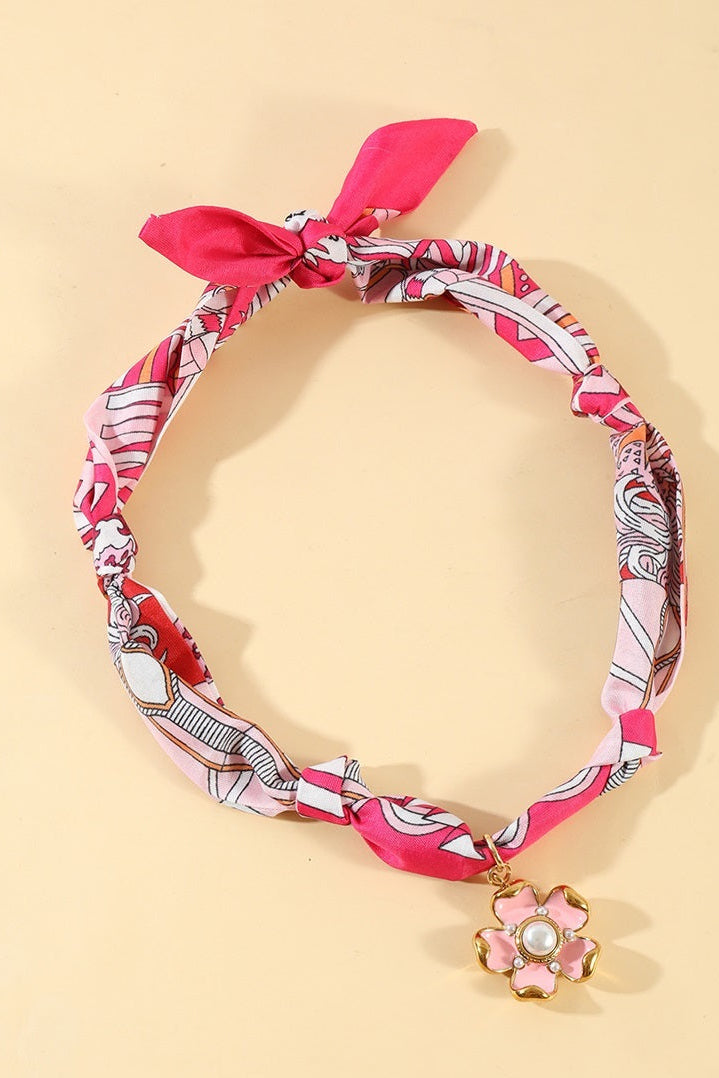 Charm Scarf Necklace