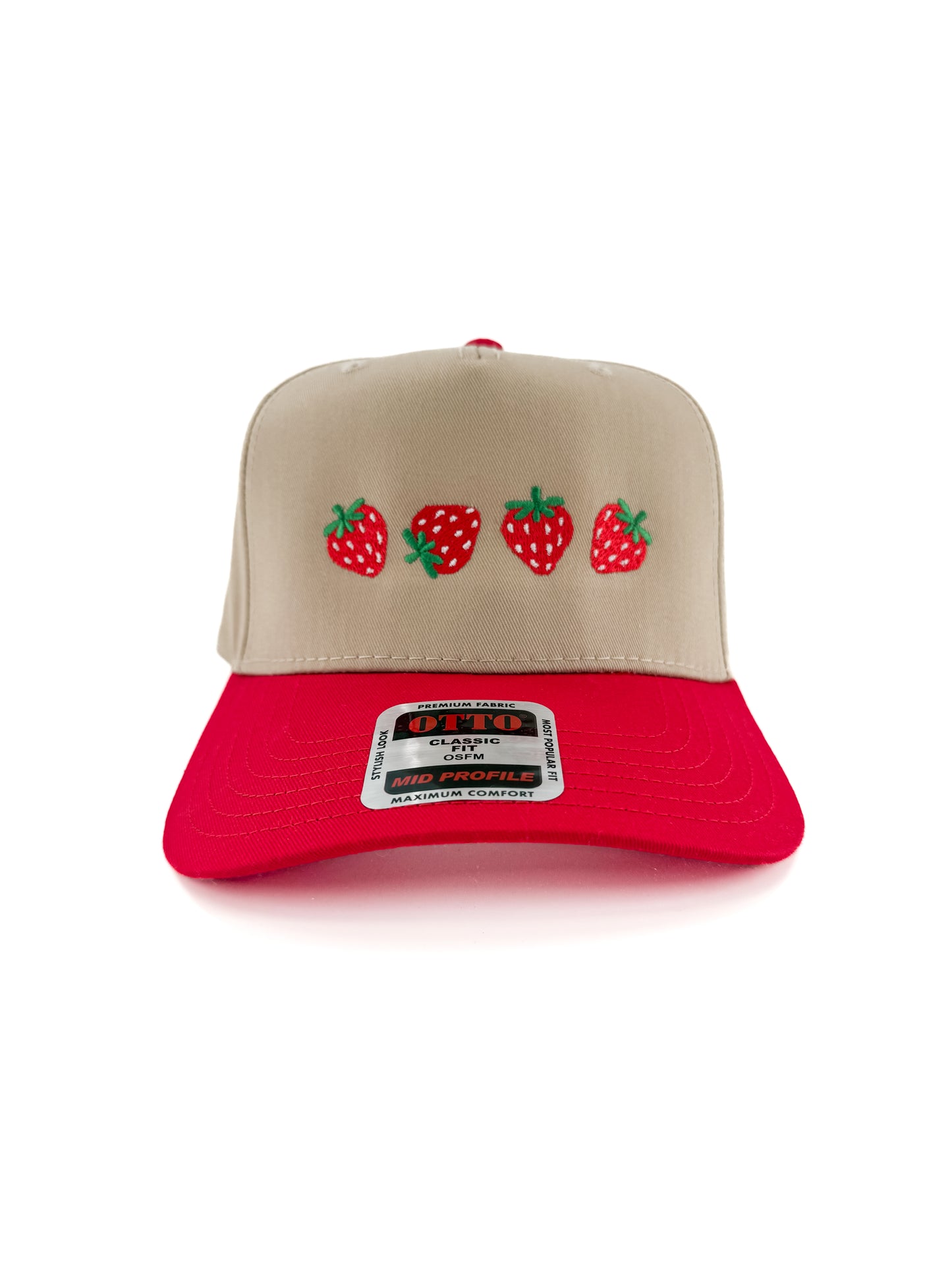 Strawberry -  Embroidered Hat