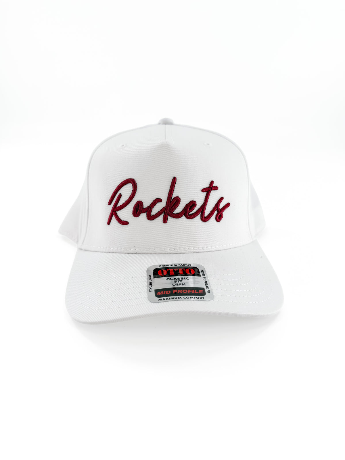 Rockets Script 3-D Embroidered Hat
