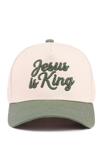 Jesus Is King Two Tone Hat