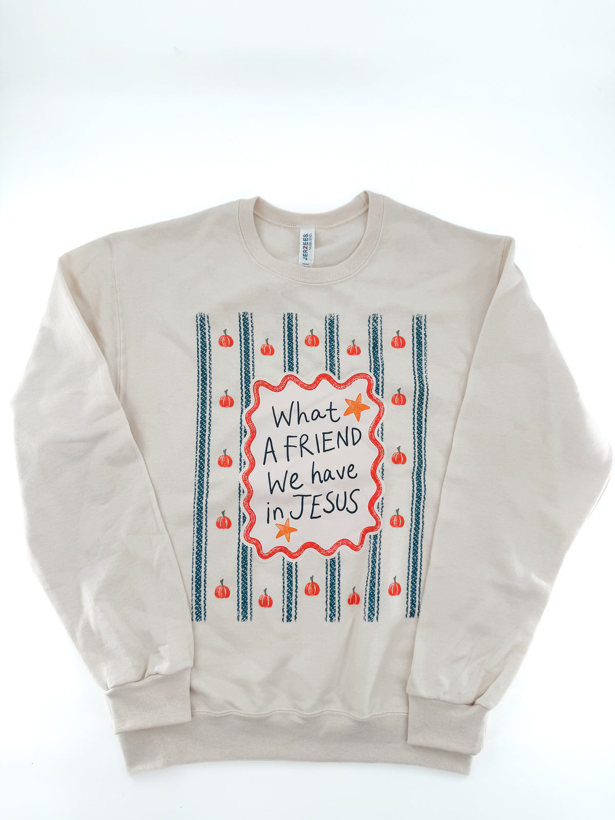 What a Friend We Have in Jesus Pumpkin Design Sweatshirt