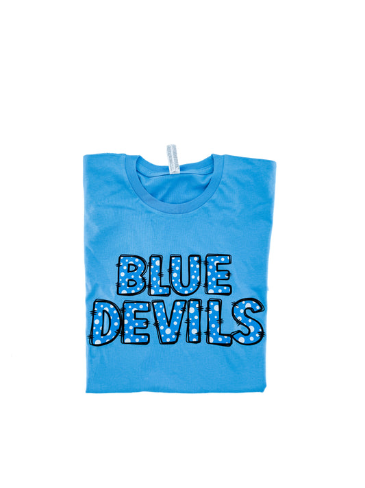Blue Devils Polka Dot Tee DTF