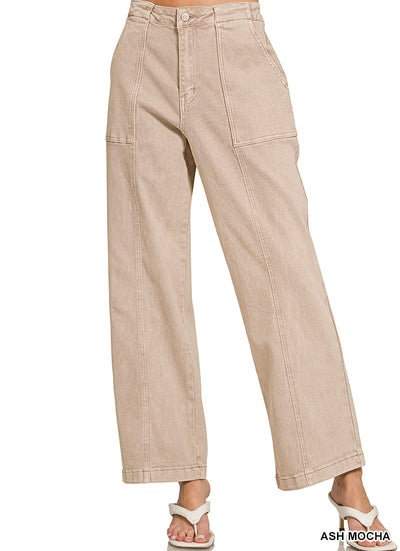 Straight Leg Colored Pants