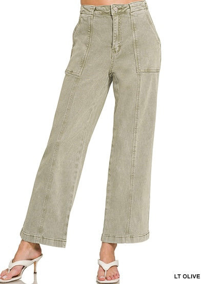 Straight Leg Colored Pants