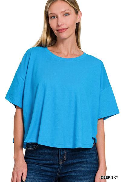 Round Neck Short Sleeve Top