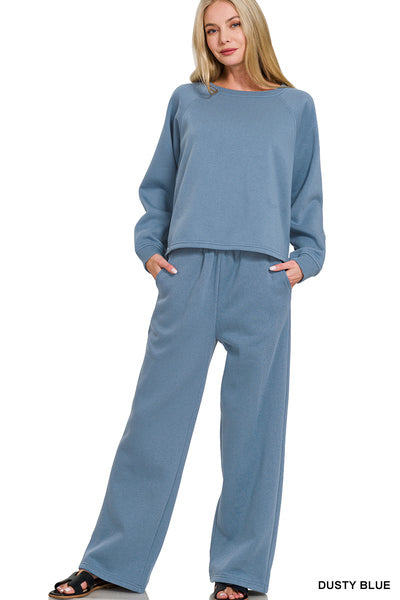 Fleece Pullover and Sweatpants Set