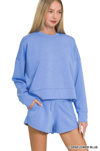 Scuba Sweatshirt and Shorts Set