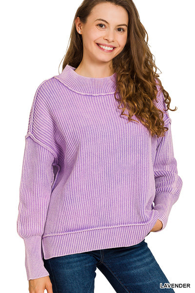 Side Slit Oversized Sweater