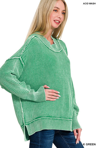 Side Slit Oversized Sweater