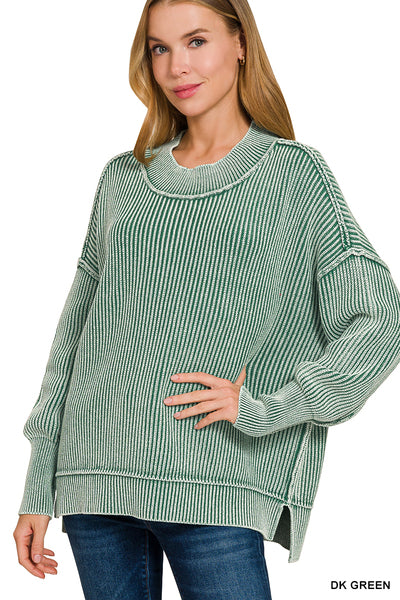 Side Slit Oversized Sweater