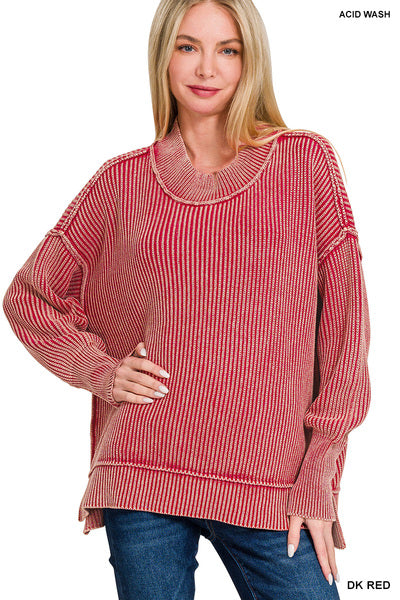 Side Slit Oversized Sweater