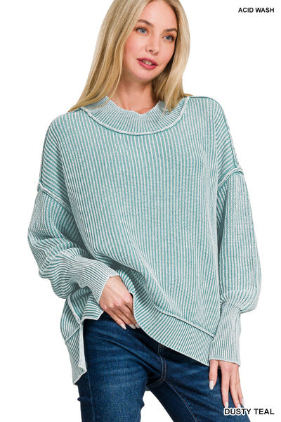Side Slit Oversized Sweater
