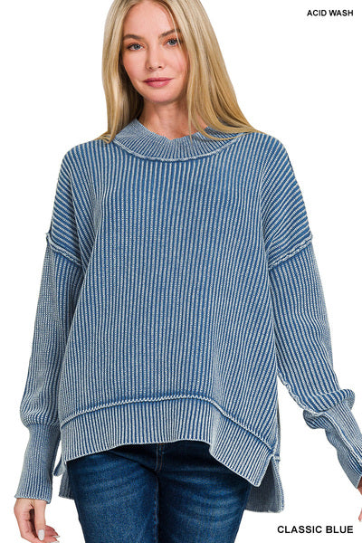 Side Slit Oversized Sweater