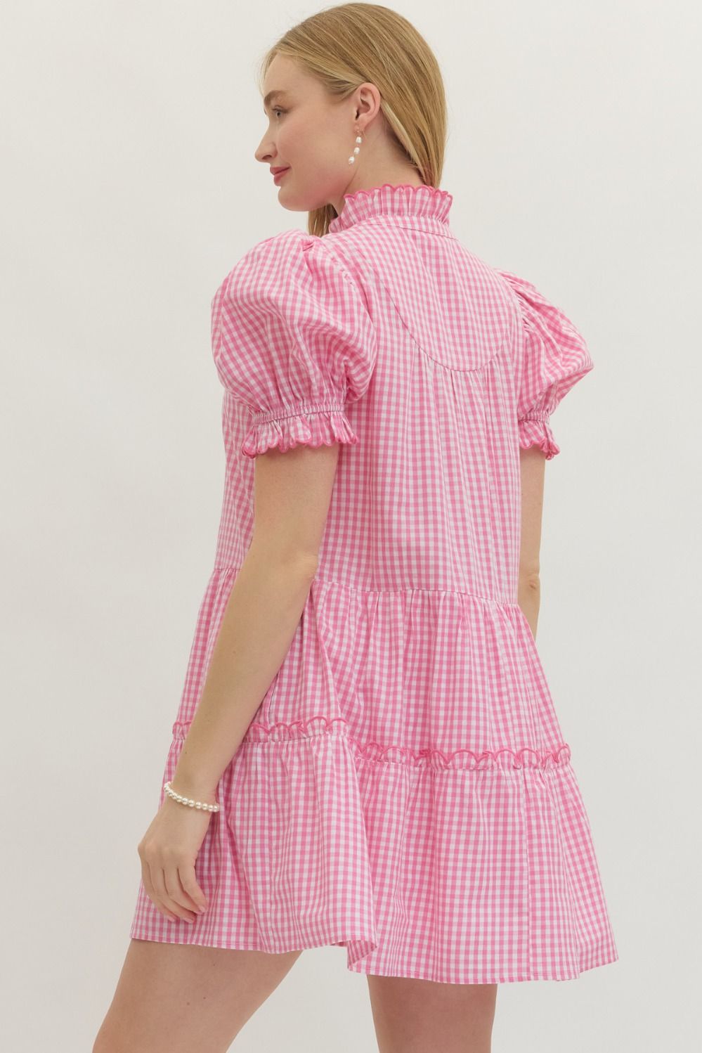 Pink Gingham Dress