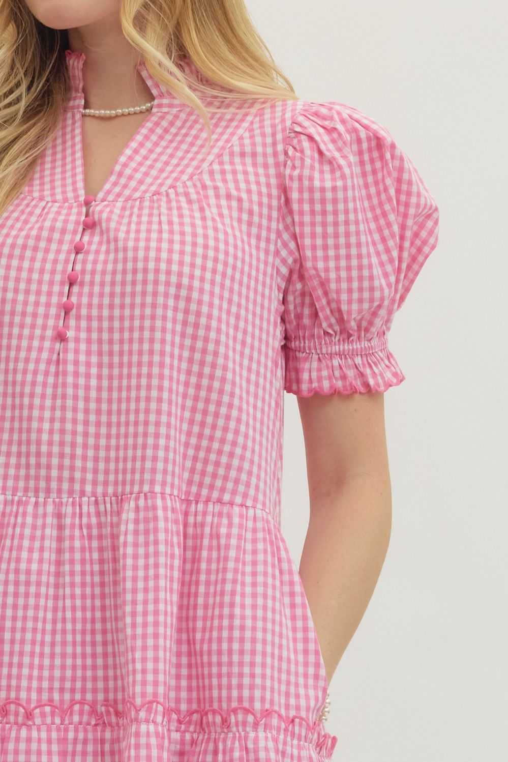 Pink Gingham Dress