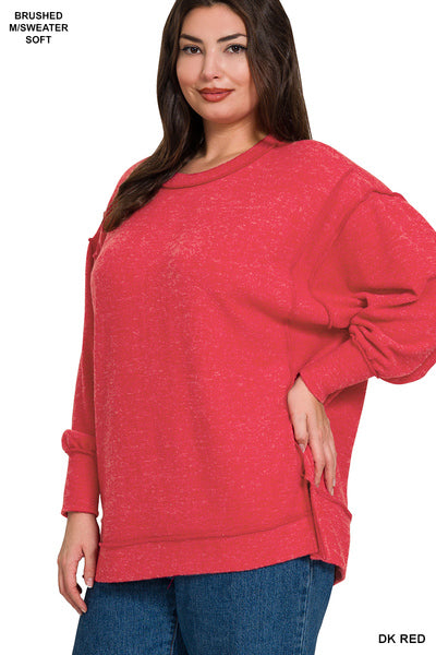 Plus Brushed Oversized Sweater