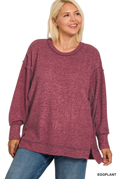 Plus Brushed Oversized Sweater
