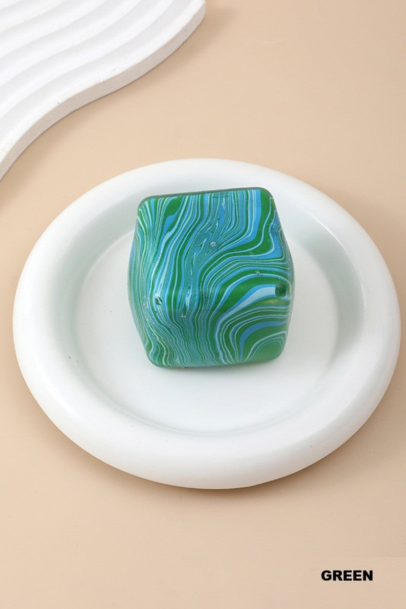 Marble Swirl Cube Squishy