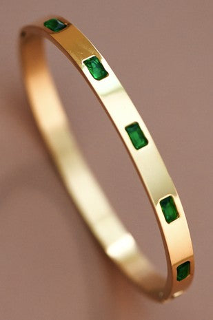 Emerald Stone Bangle